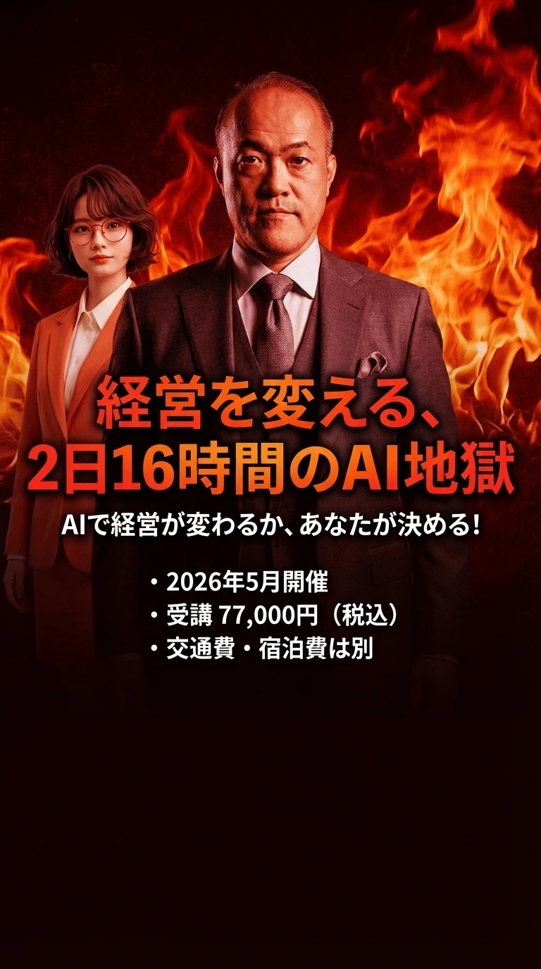 経営者 AI地獄の合宿 12 CTA